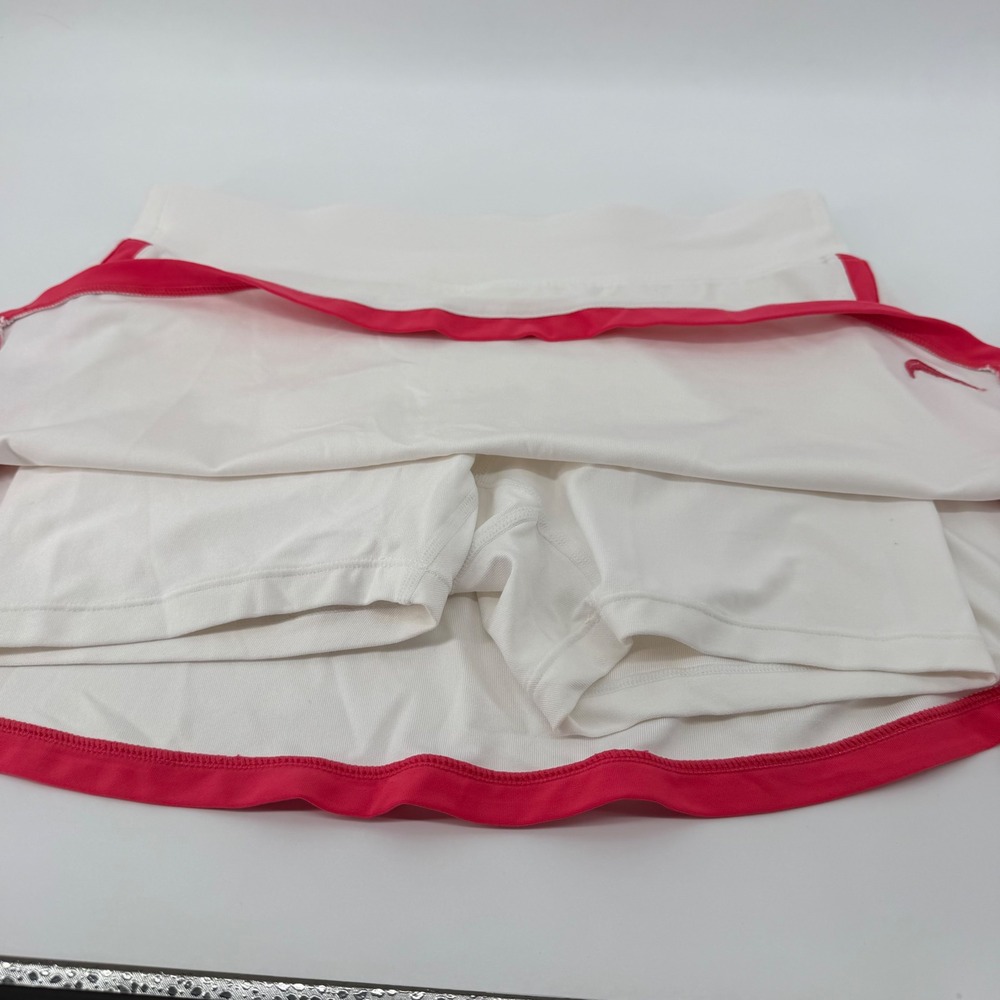 Nike Skort Women's size Small White Pink trim Dri-FIT Tennis Golf Athletic Skirt - Picture 7 of 9